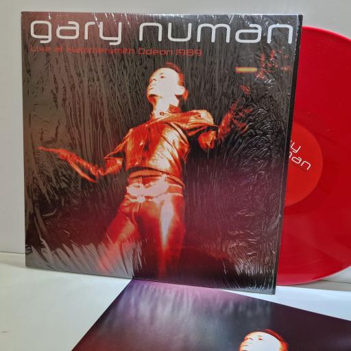 GARY NUMAN Live at Hammersmith Odeon 1989 12" RED vinyl LP. DEMREC233