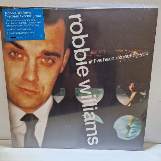 ROBBIE WILLIAMS I've been expecting you 12" limited edition AQUAMARINE vinyl LP. 602435504018