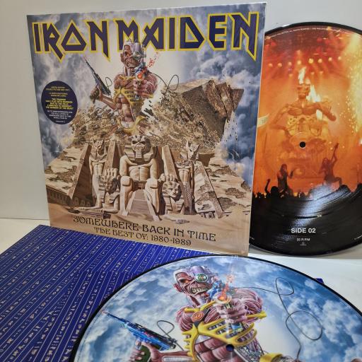 IRON MAIDEN Somewhere Back In Time - The Best Of: 1980-1989 2x12" picture disc LP. 5099921470714