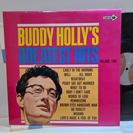 BUDDY HOLLY Buddy Holly's Greatest Hits Vol. 2 12" vinyl LP. CPS47