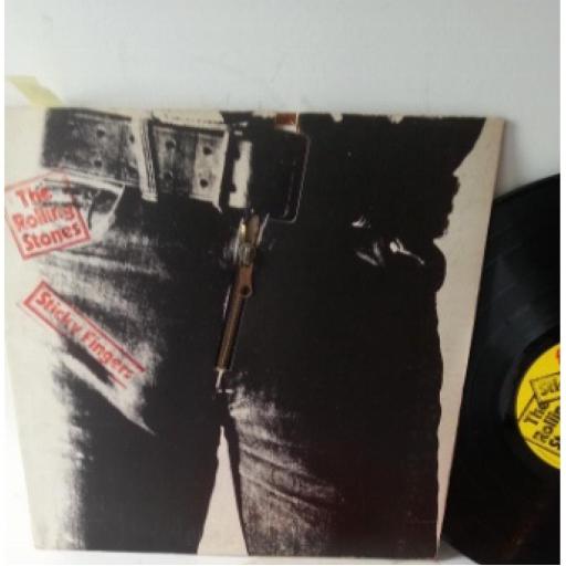 THE ROLLING STONES sticky fingers WITH ZIP, COS 59100, 12" LP