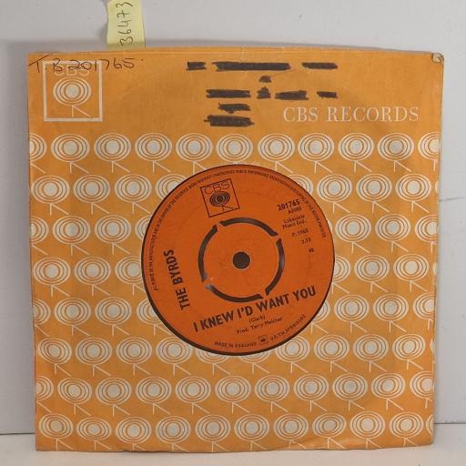 THE BYRDS I knew I'd want you / Mr. Tambourine man 7" single. 201765