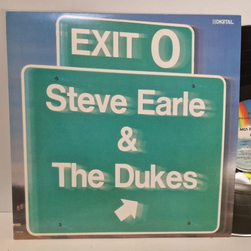 STEVE EARLE AND THE DUKES Exit O 12" vinyl LP. 076732599815