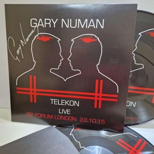 GARY NUMAN Telekon Live 02 Forum London 2x12" SIGNED picture disc LP. MM-VP2-1602C