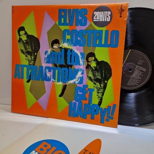 ELVIS COSTELLO AND THE ATTRACTIONS Get Happy!! 12" vinyl LP. XXLP1