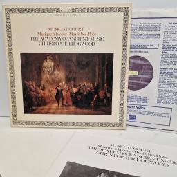 THE ACADEMY OF ANCIENT MUSIC, CHRISTOPHER HOGWOOD Music At Court = Musique La Cour = Musik Bei Hofe 2x12" vinyl LP set. D268D2