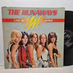 THE RUNAWAYS Live in Japan 12" vinyl LP. 9100046