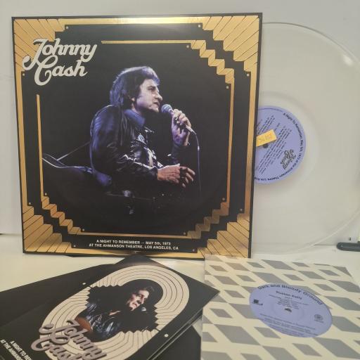 JOHNNY CASH A night to remember 2x12" vinyl LP, 7" single, DVD-VIDEO. TMR-693