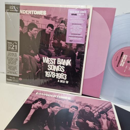 THE UNDERTONES West Bank Songs 1978-1983: A Best Of 12" 2x Clear Vinyl. BMGCAT524DLPX.
