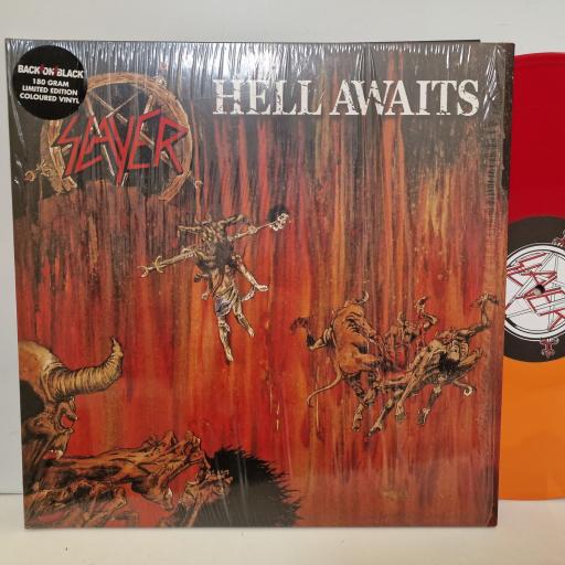 SLAYER Hell Awaits 12" RED ORANGE vinyl LP. BOBV152LPLTD