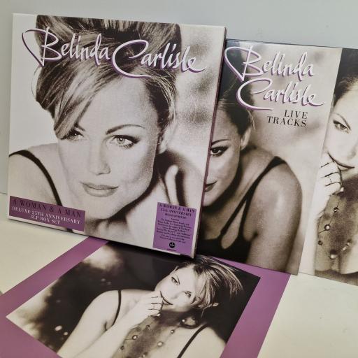 BELINDA CARLISLE A Woman And A Man 12" Deluxe limited edition BOX SET 3x purple vinyl LP. DEMRECBOX59.