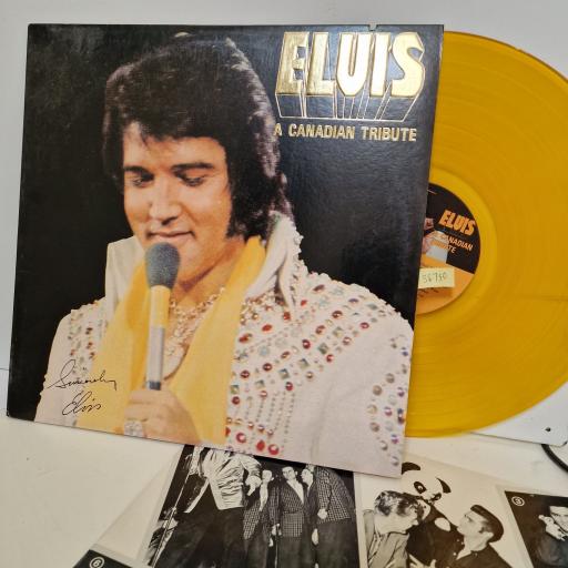 ELVIS PRESLEY A canadian tribute 12" yellow gold vinyl LP. KKL1-7065