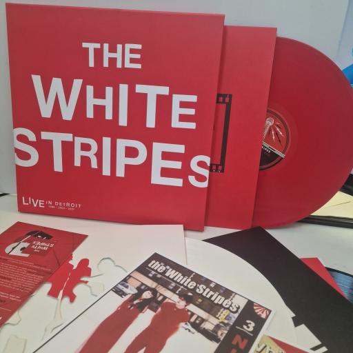 THE WHITE STRIPES Live In Detroit 3x12" vinyl LP box set. TMR 524 / 525 / 526