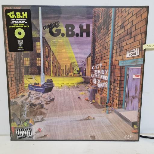 CHARGED G.B.H. City Baby Attacked By Rats Limited Edition 12" Lime Green Vinyl. LP. BMGCAT656LP.