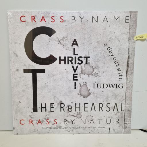 CRASS Christ Alive - The Rehearsal 12" Vinyl. LP. CATNO17.