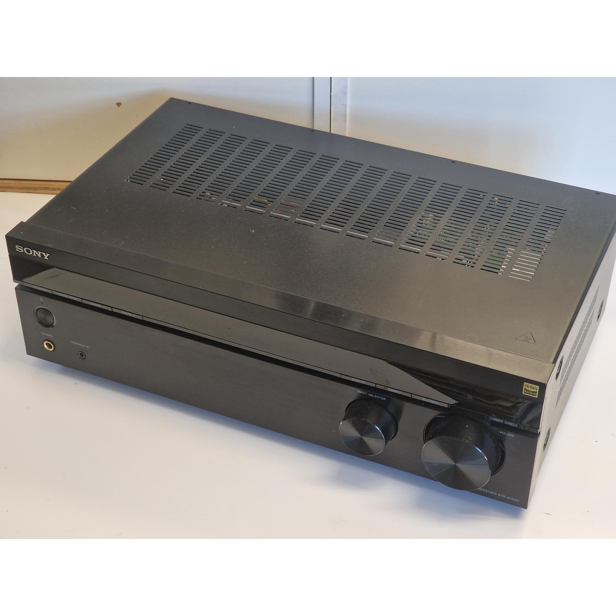 Sony STRDH190 2 Channel Amplifier with Phono Input and Bluetooth Black