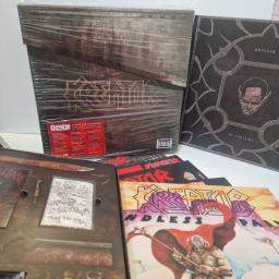 KREATOR Under The Guillotine Limited Deluxe Edition Box Set 6x 12" Vinyl. Cassette. DVD. USB Memory Stick. LP. NOISEBOX101.