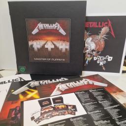 METALLICA Master Of Puppets Deluxe Limited Edition Box Set 3x 12" Vinyl. 9x CD, 2x DVD & 1x CASSETE. LP. BLCKND005RD-1.