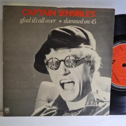 CAPTAIN SENSIBLE Glad it's all over 7" single. CAP6