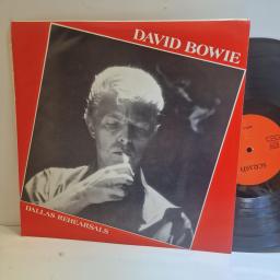 DAVID BOWIE Dallas rehearsals 12" vinyl LP. SCR1099