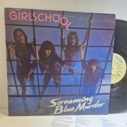 GIRLSCHOOL Screaming blue murder 12" vinyl LP. BRON541