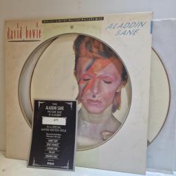 DAVID BOWIE Aladdin Sane 12" limited edition picture disc LP. BOPIC1