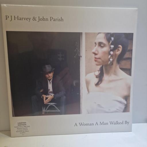 PJ HARVEY & JOHN PARISH A woman a man walked by 12" vinyl LP & poster. 1797426