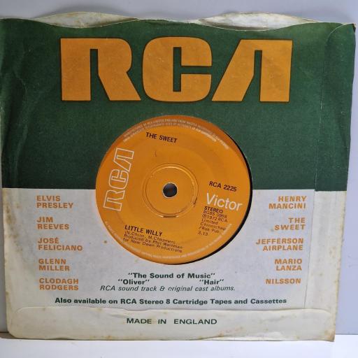 THE SWEET Little Willy / Man from Mecca 7" single. RCA2225
