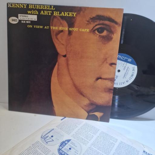 KENNY BURRELL with ART BLAKEY On view at the five spot cafe 12" vinyl LP. BST84021