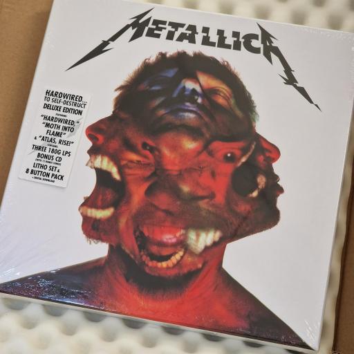 METALLICA Hardwired...To Self-Destruct Deluxe Limited Edition Box Set 3x 12" Vinyl. 1x CD. LP. BLCKND031-1D.