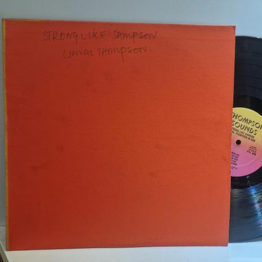 LINVAL THOMPSON Strong Like Samson Linval Thompson In Dub 12" vinyl LP. LP 25