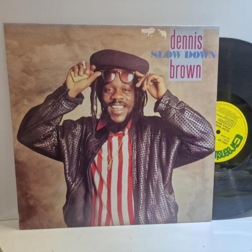 DENNIS BROWN Slow down 12" vinyl LP. GREL80