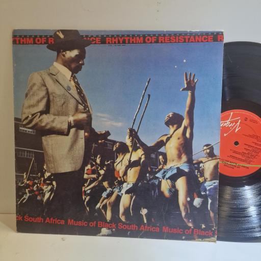 VARIOUS FT. BABSY MLANGENI, MALOMBO, LADYSMITH BLACK MAMBAZO Rhythm Of Resistance - Music Of Black South Africa 12" vinyl LP. V2113