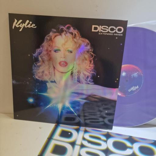 KYLIE MINOGUE Disco extended mixes 2 x 12" PURPLE vinyl LP. 538695901