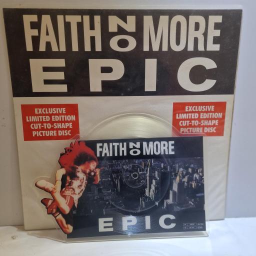 FAITH NO MORE Epic shaped picture disc. LASPD26
