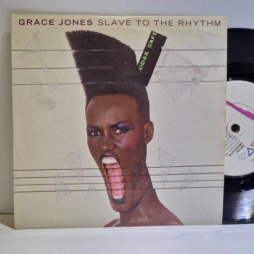 GRACE JONES Slave to the rhythm 7" single. IS206.