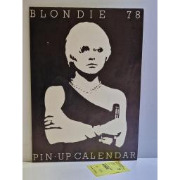 BLONDIE '78 pin-up UK calendar and ticket stub