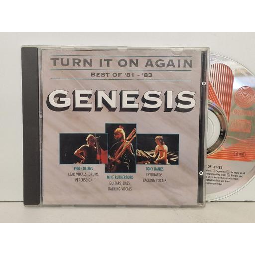 GENESIS Turn it on again - best of '81-'83 compact-disc. 848854-2