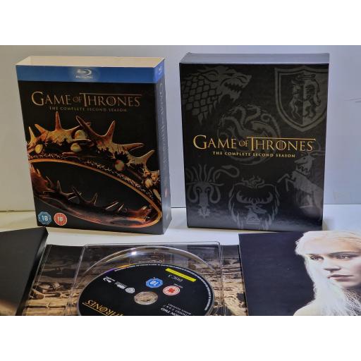 GAME OF THRONES Series 2 - Complete (Blu-ray, 2013, 5-Disc Set, Box Set). 5000154140