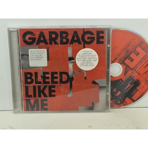 GARBAGE Bleed like me compact-disc. 50467-7681-2