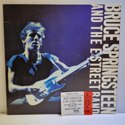 BRUCE SPRINGSTEEN & THE E STREET BAND Tour 1981 tour programme and ticket stub