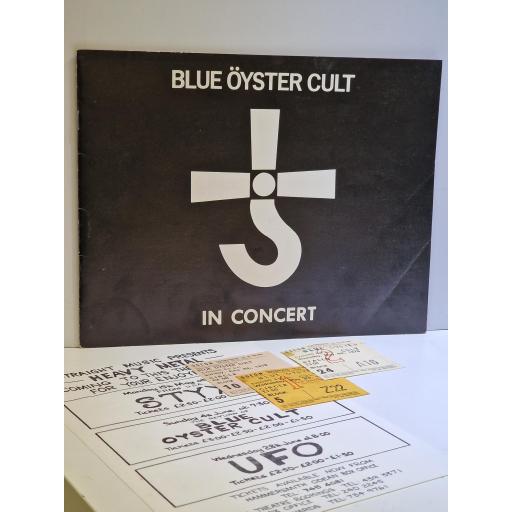 BLUE OYSTER CULT In concert 1977 Spectres Official tour programme and ticket stubs