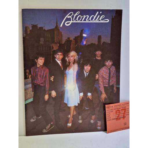 BLONDIE Official 1979 tour programme and ticket stub