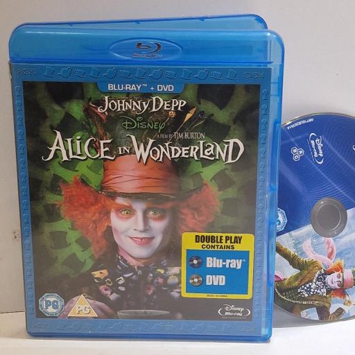 ALICE IN WONDERLAND Tim Burton's Alice in Wonderland blu-ray 2x DVD-VIDEO. 8717418254070