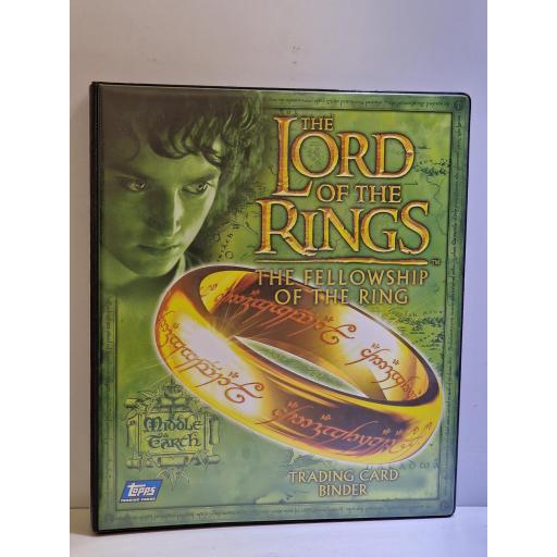 THE LORD OF THE RINGS The Fellowship Of The Ring - 153 COLLECTABLE TOPPS TRADING CARDS and trading card binder merchandise.