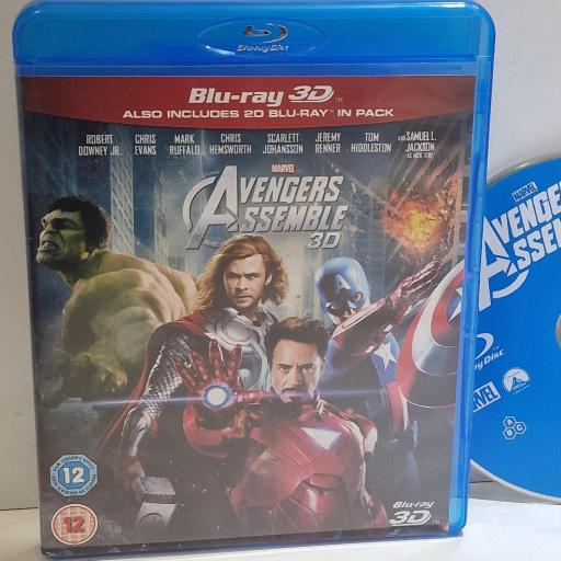 MARVEL AVENGERS ASSEMBLE Marvel Avengers Assemble (Blu-ray 3D + Blu-ray) 2xDVD-VIDEO. 8717418358570