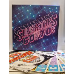 VARIOUS FT. THE HOLLIES, MANFRED MANN, ROD STEWART, THE KINKS, JIMI HENDRIX, THE BEEGEES Superstars Of The 60s & 70s 10x 12" vinyl box set. GSUP-10A