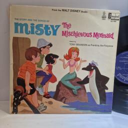 From the WALT DISNEY Studio The Story And Songs Of Misty The Mischievous Mermaid 12" vinyl LP. DQ-1190