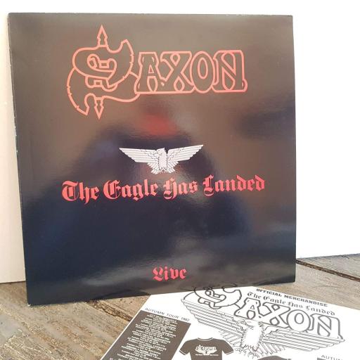 SAXON the eagle as landed. VINYL 12" LP. CAL137
