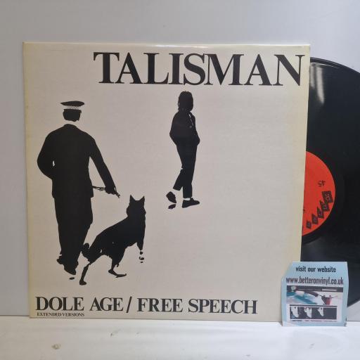 TALISMAN Dole Age / Free Speech (Extended Versions), Recreational Records SPORT 12,